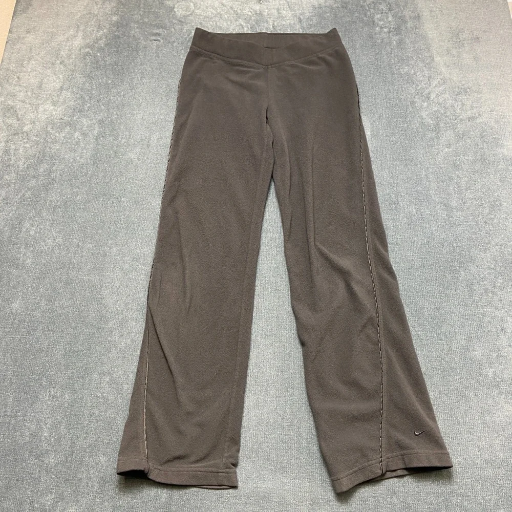Nike Sweatpants Girls Small 4-6 Black Elastic Waist Running Performance Winter